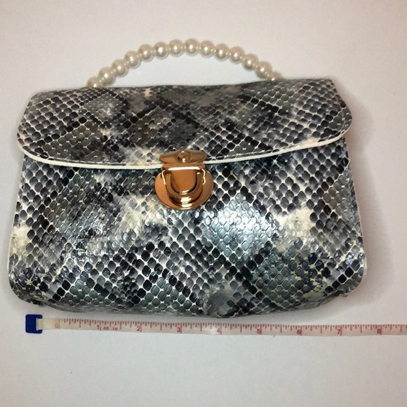 Handbags - BOGO Mini Snake Bag with Pearl Handle
